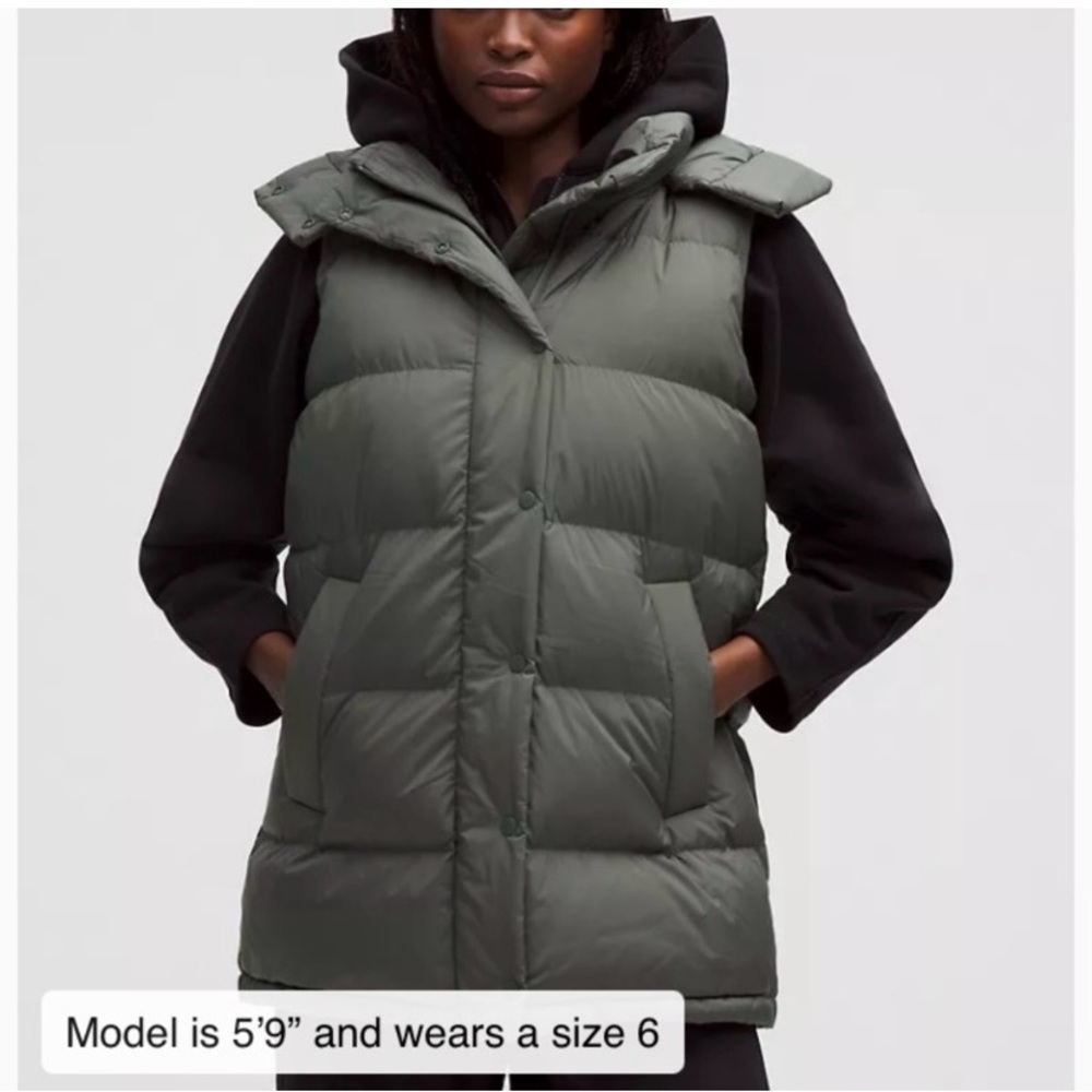Lululemon . Women's Green Puffer Vest . Size 12